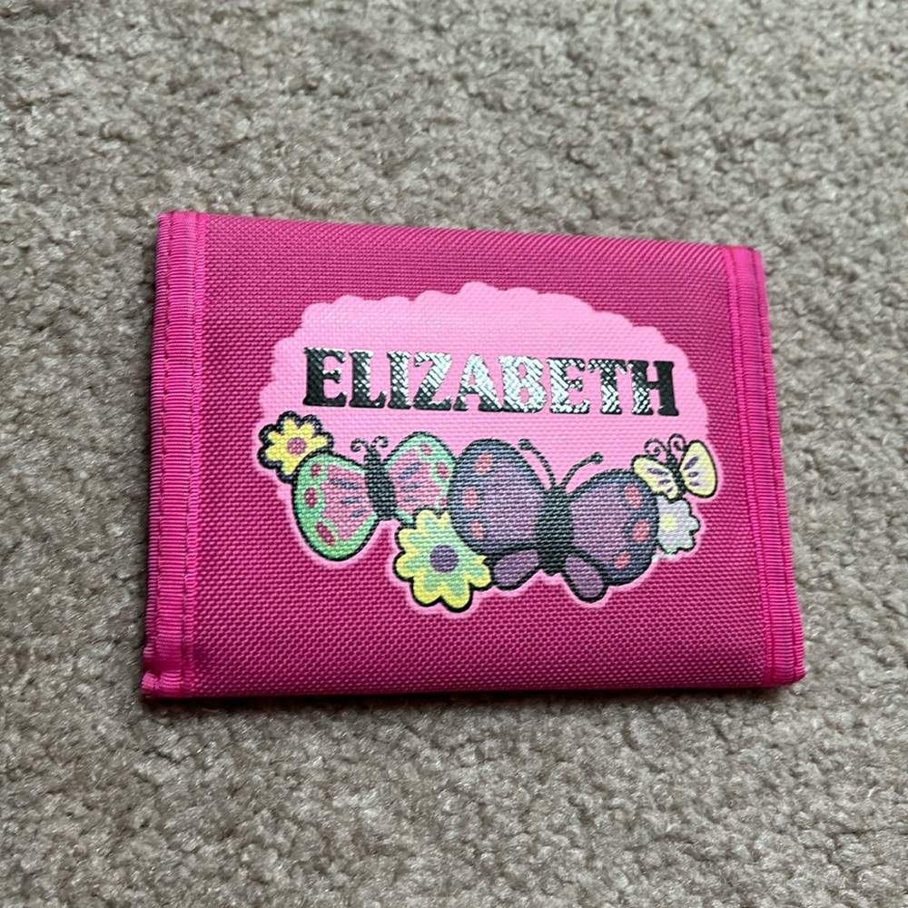 Elizabeth Pink Velcro Wallet